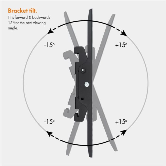 VonHaus 32-70 nagibni TV stenski nosilec do 75kg, Amazon best seller - slika 4