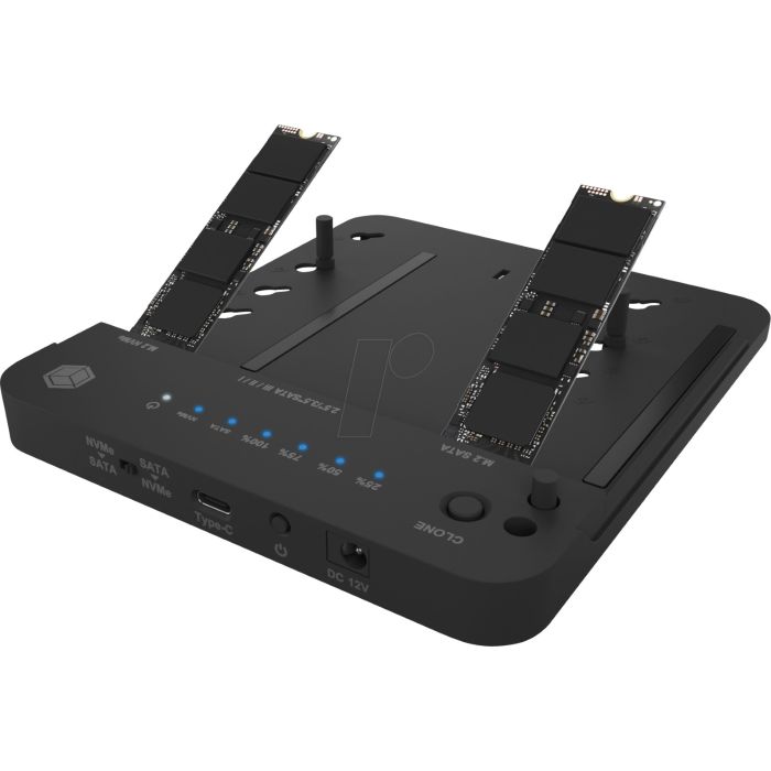 Icybox IB-2915MSCL-C31 clone& dock postaja za M.2 NVME & SATA 2