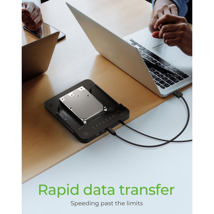 Icybox IB-2915MSCL-C31 clone& dock postaja za M.2 NVME & SATA 2 - slika 4