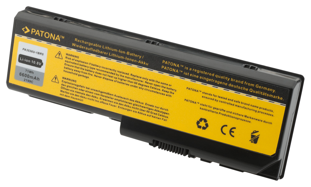 Baterija za Toshiba Satellite P200 / P205 / X200 / X205, 6600 mAh - slika 2