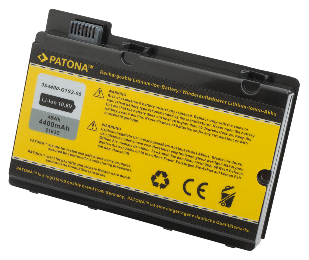 Baterija za Fujitsu Siemens Amilo XI2428 / XI2528 / XI2550 / PI2450, črna, 4400 mAh - slika 2