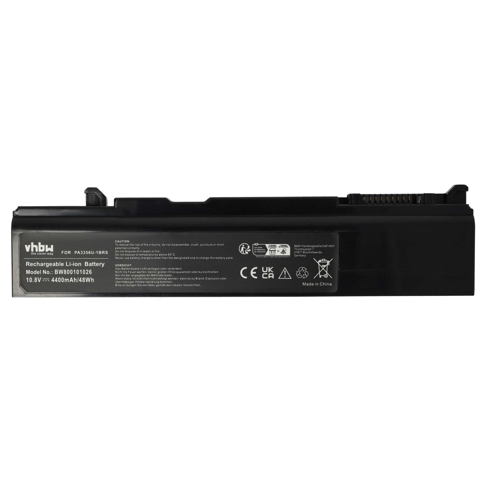 Baterija za Toshiba Satellite A50 / DynaBook TX / Portege M500 / Tecra A10, 4400 mAh - slika 4