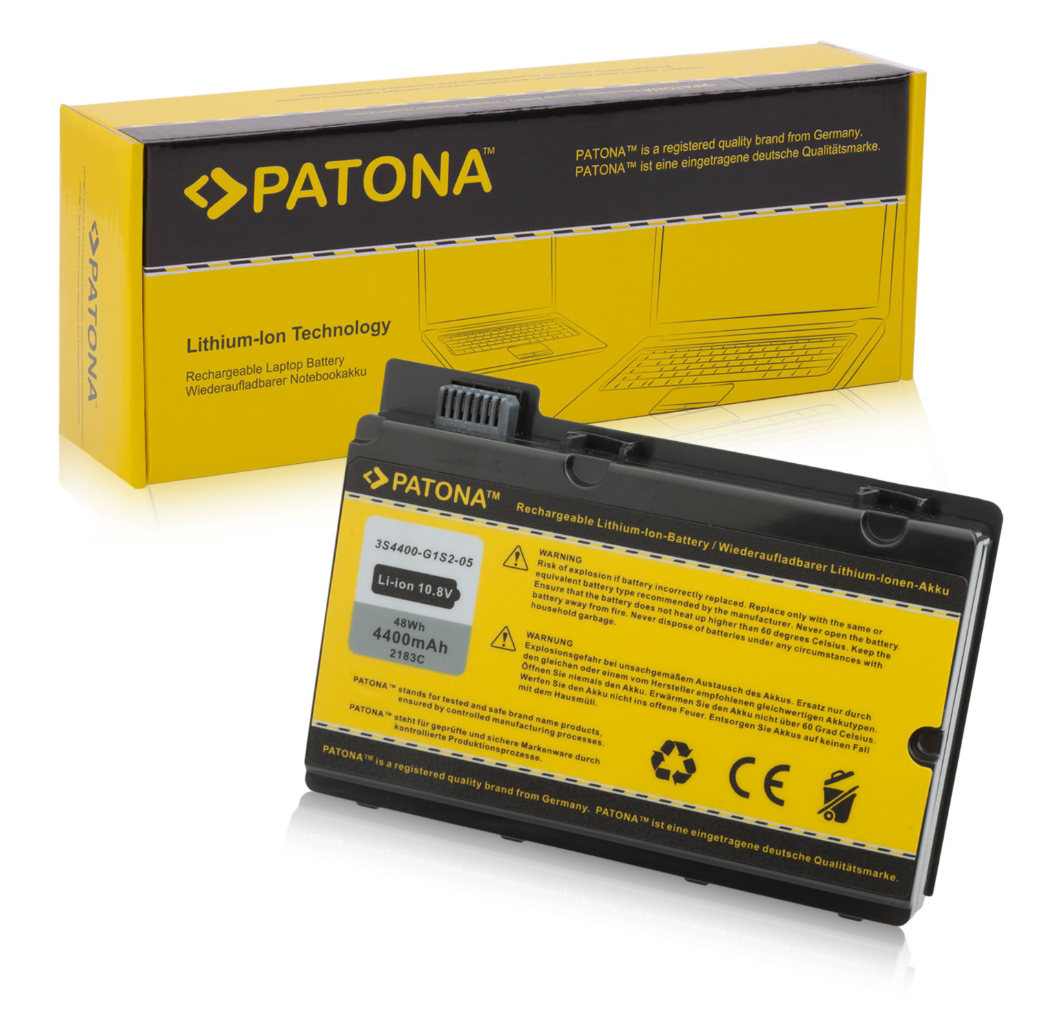 Baterija za Fujitsu Siemens Amilo XI2428 / XI2528 / XI2550 / PI2450, črna, 4400 mAh - slika 5