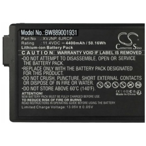 <br><b>Opis:</b><br><ul><li>Nadomestna baterija je izdelana po zasnovi in tehnologiji nemškega proizvajalca VHBW, kar zagotavlja odlično kvaliteto<br></li><li>Najsodobnejša tehnologija omogoča veliko ciklov polnjenja in praznjenja<br></li><li>Li-Polymer celice so prijazne okolju, obenem pa zagotavljajo delovanje brez spominskega učinka<br></li><li>Termično stikalo ščiti baterijske celice pred pregrevanjem, prenapolnitvijo in kratkim stikom<br></li><li>Visoka kapaciteta baterije, podaljšan čas delovanja pri mirovanju naprave, zelo počasno samopraznjenje<br></li><li>100% kompatibilnost z originalno baterijo</li><li>Baterijo polnimo z originalnim ali nadomestnim polnilcem</li><li>Certifikati CE in ROHS</li></ul><br><br><p><b>Originalne oznake:</b></p><ul><li><li>6JRCP</li><li>XVJNP</li><li>M0TN3</li><li>0XVJNP</li><li>06JRCP</li><li>0M0TN3</li><li>KD1CT</li><li>0KD1CT</li></li></ul><br><p><b>Primerno za:</b></p><p>Dell:</p><br><br><ul><li>Latitude 5430 Rugged, Latitude 7330 Rugged, P148G, P148G001, P149G, P149G001</li></ul><br><b>Lastnosti:</b><ul><li>Proizvajalec: VHBW</li><li>Vrsta: Li-Polymer</li><li>Napetost: 11,4 V</li><li>Kapaciteta: 4.400 mAh (50,16 Wh)</li></ul><br>