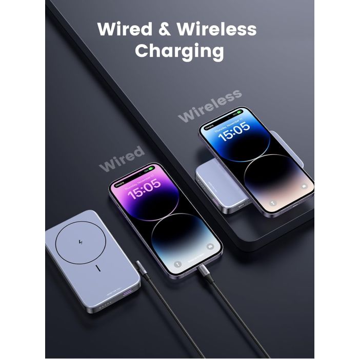 Ugreen magnetna baterija z zložljivim stojalom 10.000mAh PD 20w - slika 3