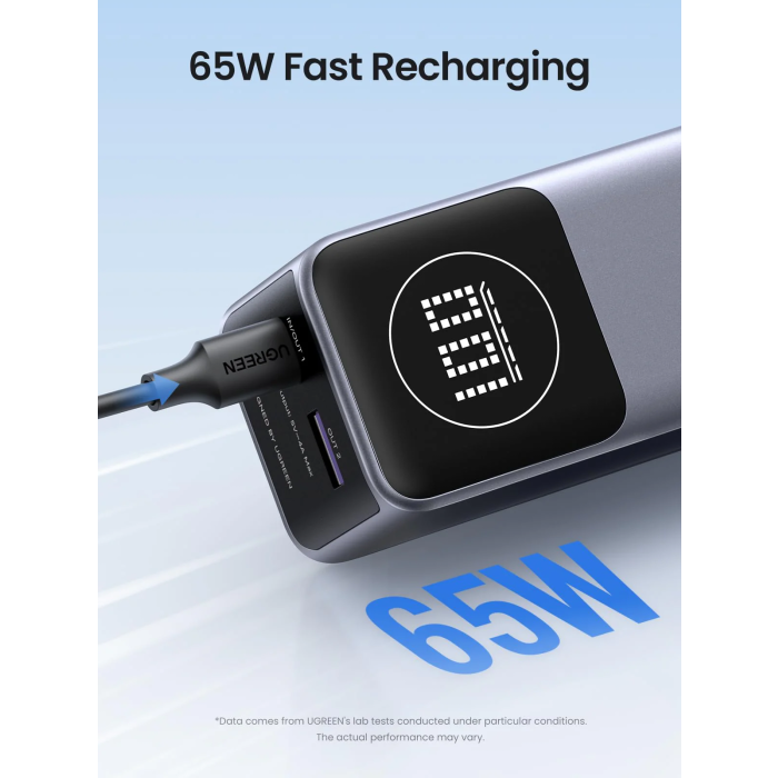 Ugreen prenosna polnilna baterija 12.000mAh, 100W - slika 4