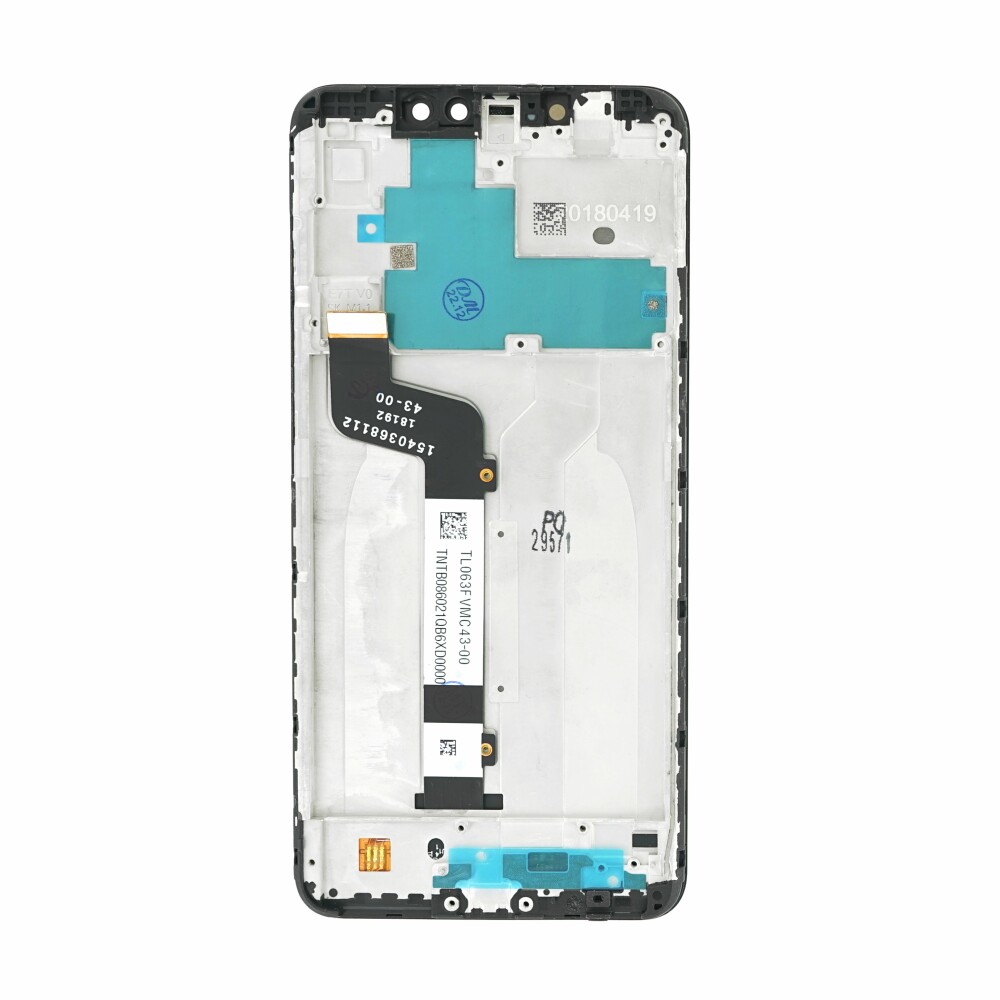 Steklo in LCD zaslon za Xiaomi Redmi Note 6 Pro, originalno (OEM), črno - slika 2