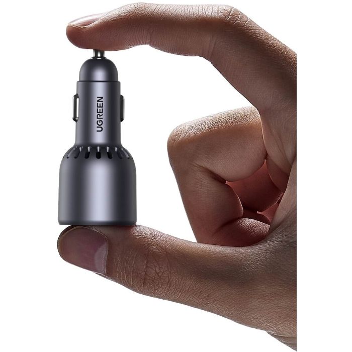 Ugreen 75W 3-portni avtomobilski polnilec