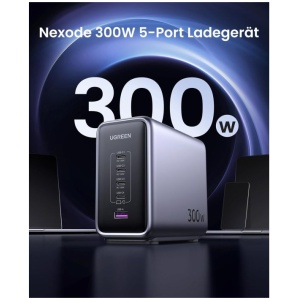 Ugreen Nexode 300W GaN II 5-portni USB polnilec - box