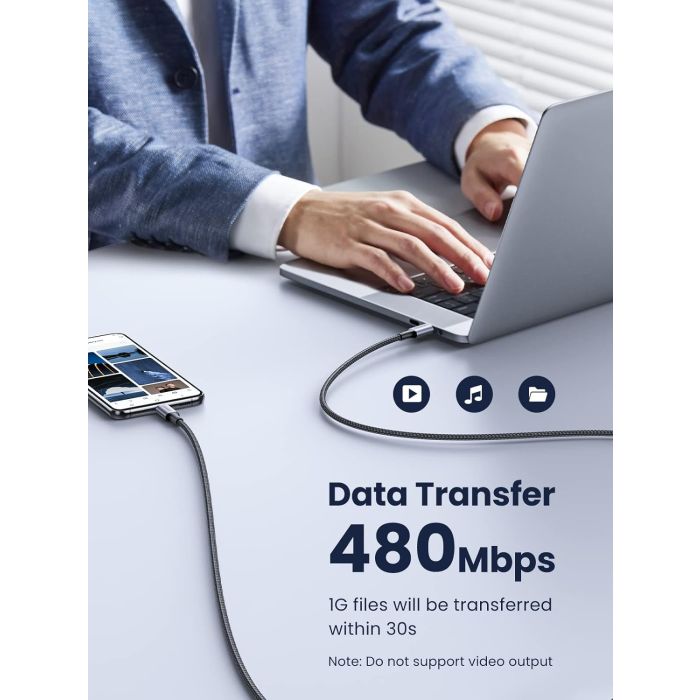 Ugreen 100W PD kabel USB-C 1m - slika 3