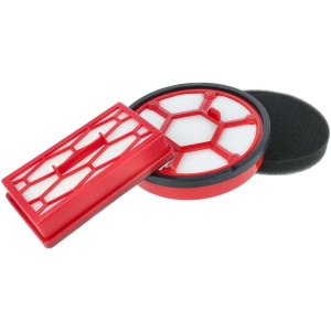 <br><p>Komplet nadomestnih filtrov za robotske sesalnike Dirt Devil.</p><p><b>Vsebina kompleta:</b></p><ul><li>1 x predmotorni filter (premer 15,2 cm, višina 2,8 cm)</li><li>1 x HEPA filter (dimenzije: 12,4 cm x 6,5 cm x 2,5 cm)</li></ul><br><p><b>Originalne oznake:</b></p><br><ul><li>2220001<br></li></ul><br><p><b>Primerno za:</b></p>Dirt Devil: <br><ul><li>20, 22, 25HE, 25HF, 25HFC, 35, 35 Parquet, 50, 52, 54DD, 52, 54, DD5254-01, DD5500, DD5501, DD5550, Rebel 54HFC</li></ul><br><br><b>Lastnosti:</b><ul><li>Proizvajalec: VHBW</li><li>Barva: bela/črna, bela/oranžna</li></ul><br>