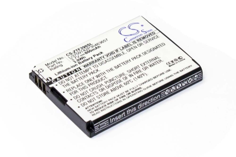 Opis:Nadomestna baterija je izdelana po zasnovi in tehnologiji nemškega proizvajalca VHBW, kar zagotavlja odlično kvalitetoNajsodobnejša tehnologija omogoča veliko ciklov polnjenja in praznjenjaLi-Ion celice so prijazne okolju, obenem pa zagotavljajo delovanje brez spominskega učinkaTermično stikalo ščiti baterijske celice pred pregrevanjem, prenapolnitvijo in kratkim stikomVisoka kapaciteta baterije, podaljšan čas delovanja pri mirovanju naprave, zelo počasno samopraznjenje100% kompatibilnost z originalno baterijoBaterijo polnimo z originalnim ali nadomestnim polnilcemCertifikati CE in ROHSOriginalne oznake:Li3708T42P3h463657Li3709T42P3h463657Li3708T42P3h463657-NTCPrimerno za:ZTE:F290, N281, Z221Vodafone:547, 547 Cute, VF547Lastnosti:Proizvajalec: VHBWVrsta: Li-IonNapetost: 3,8 VKapaciteta: 800 mAh (3,04 Wh)