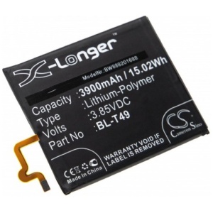 <b>Opis:</b><br><ul><li>Nadomestna baterija je izdelana po zasnovi in tehnologiji nemškega proizvajalca VHBW, kar zagotavlja odlično kvaliteto<br></li><li>Najsodobnejša tehnologija omogoča veliko ciklov polnjenja in praznjenja<br></li><li>Li-Polymer celice so prijazne okolju, obenem pa zagotavljajo delovanje brez spominskega učinka<br></li><li>Termično stikalo ščiti baterijske celice pred pregrevanjem, prenapolnitvijo in kratkim stikom<br></li><li>Visoka kapaciteta baterije, podaljšan čas delovanja pri mirovanju naprave, zelo počasno samopraznjenje<br></li><li>100% kompatibilnost z originalno baterijo</li><li>Baterijo polnimo z originalnim ali nadomestnim polnilcem</li><li>Certifikati CE in ROHS</li></ul><br><br><p><b>Originalne oznake:</b><br></p><ul><li>BL-T49</li></ul><br><p><b>Primerno za:</b></p>LG:<br><ul><li>K51S, LMK510EMW, LM-K510EMW, LM-K510</li><li>K61, LMQ630EAW, LM-Q630EAW, LM-Q630</li></ul><br><b>Lastnosti:</b><ul><li>Proizvajalec: VHBW</li><li>Vrsta: Li-Polymer</li><li>Napetost: 3,85 V</li><li>Kapaciteta: 3.900 mAh (15,02 Wh)</li></ul><br>
