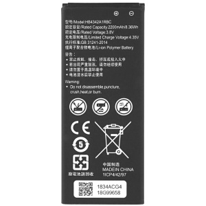 <b>Opis:</b><br><ul><li>Nadomestna baterija je izdelana po zasnovi in tehnologiji nemškega proizvajalca MPS, kar zagotavlja odlično kvaliteto<br></li><li>Najsodobnejša tehnologija omogoča veliko ciklov polnjenja in praznjenja<br></li><li>Li-Ion celice so prijazne okolju, obenem pa zagotavljajo delovanje brez spominskega učinka<br></li><li>Termično stikalo ščiti baterijske celice pred pregrevanjem, prenapolnitvijo in kratkim stikom<br></li><li>Visoka kapaciteta baterije, podaljšan čas delovanja pri mirovanju naprave, zelo počasno samopraznjenje<br></li><li>100% kompatibilnost z originalno baterijo</li><li>Baterijo polnimo z originalnim ali nadomestnim polnilcem</li><li>Certifikati CE in ROHS</li></ul><br><br><p><b>Originalne oznake:</b></p><ul><li>HB4342A1RBC<br></li></ul><br><br><p><b>Primerno za:</b></p><p>Huawei:</p><ul><li>Y5 II, Y5 2, Y6, Y6 Scale, Y6II Compact, Honor 4A, Y6 Honor 4A Dual Sim, SCC-U21, SCL-AL00, SCL-L00, SCL-L03, SCL-TL00H, LYO-L21, LYO-L01, LYO-L02, CAM-L21<br></li></ul><br><b>Lastnosti:</b><ul><li>Proizvajalec: MPS</li><li>Vrsta: Li-Ion</li><li>Napetost: 3,8 V</li><li>Kapaciteta: 2.200 mAh (8,36 Wh)</li></ul><br>