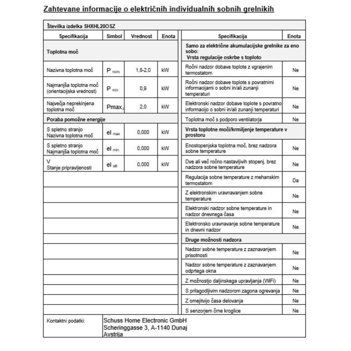 SHX Ventilatorski grelnik s termostatom in vrtljivo funkcijo 2000W - slika 2