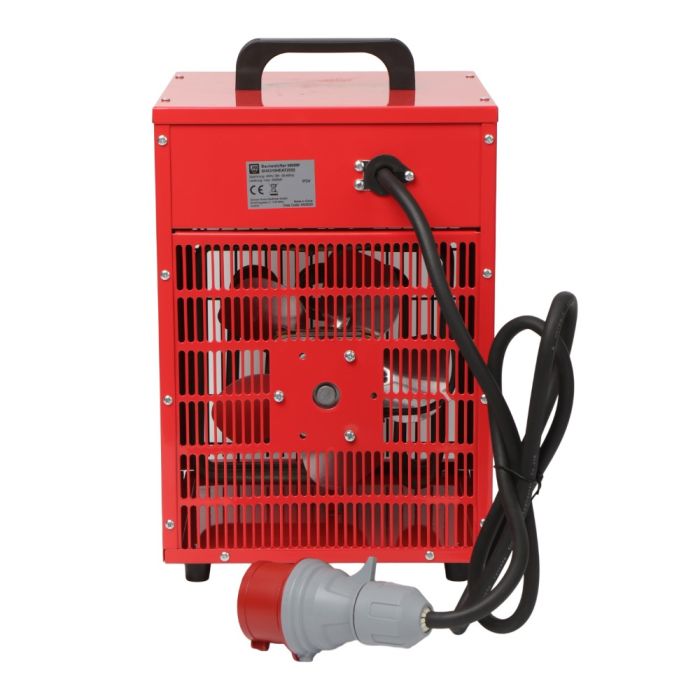 SHX Industrijski grelnik zraka 5000W rdeč - slika 3