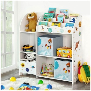 SONGMICS organizator igrač in knjig bel, GKR42WT | E-specialisti.si