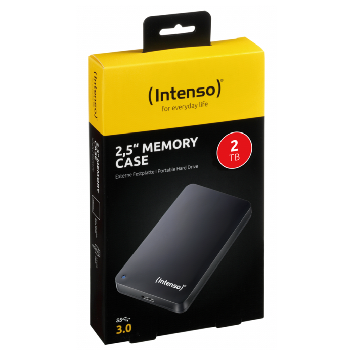 Intenso zunanji disk 2TB 2,5 Memory Case USB 3.0 - Črn - slika 3