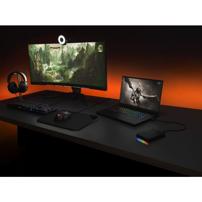 Seagate 1TB FireCuda Gaming USB 3.0 RGB zunanji HDD disk - slika 3