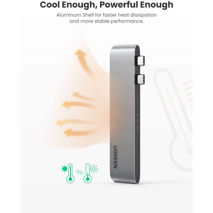 UGREEN USB-C Hub za MacBook (HDMI, USB-C, 2x USB 3.0) - box - slika 4