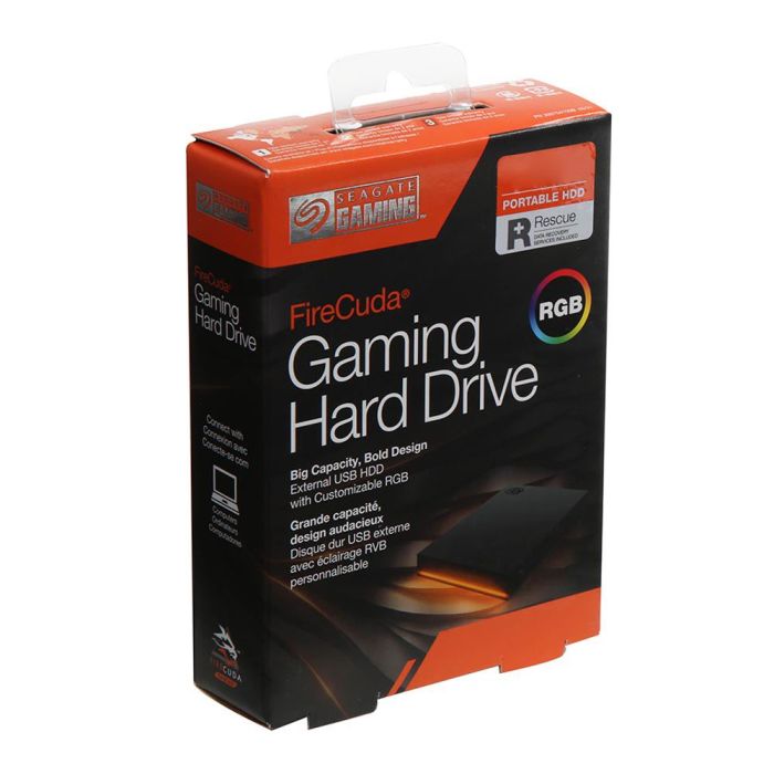 Seagate 1TB FireCuda Gaming USB 3.0 RGB zunanji HDD disk - slika 4