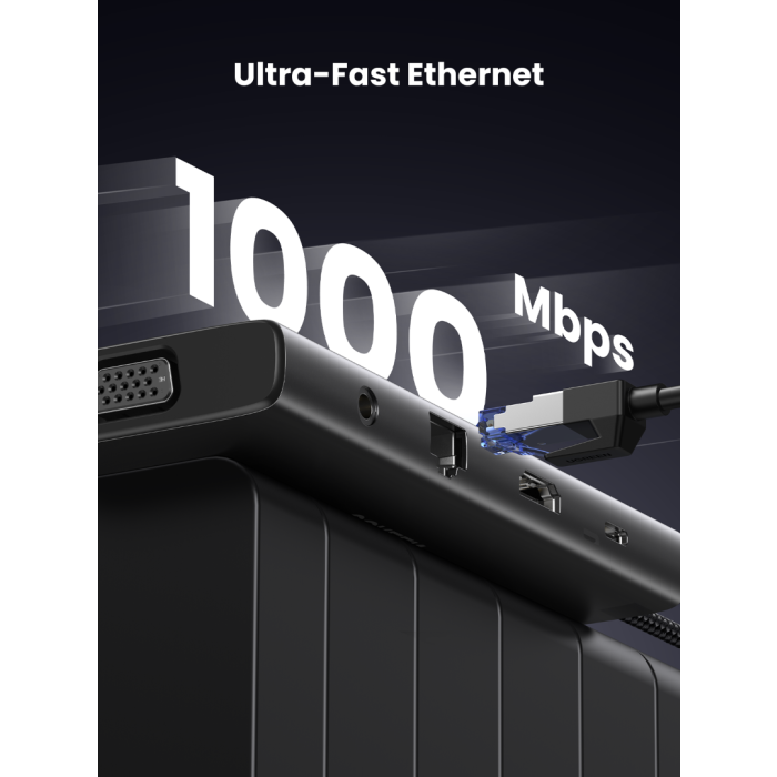 Ugreen 11v1 USB-C priklopna postaja s 100W PD vhodom - slika 4