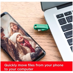 SanDisk USB 128GB Ultra Dual Drive Go USB Type-C 400MB/s-zelen