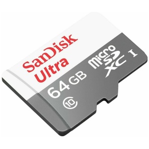 SanDisk 64GB Ultra microSDXC + SD Adapter 100MB/s Class 10 UHS-I