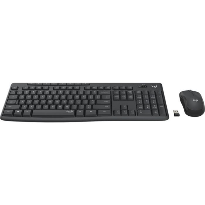 Logitech tipkovnica +miška brezžična Desktop MK295 SLO - grafitna barva SLO, silent - slika 3