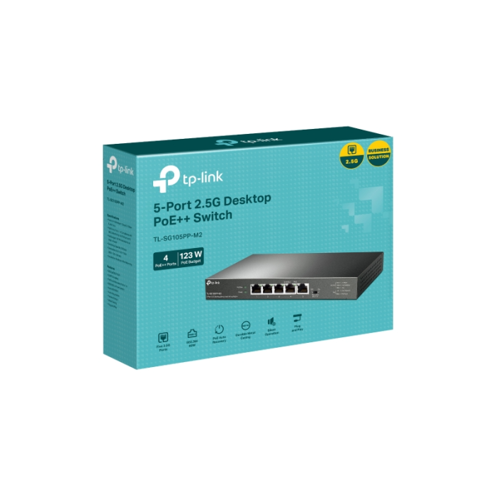 TP-LINK 5 port 2.5G mrežno stikalo / switch s 4-Port PoE++ - slika 2