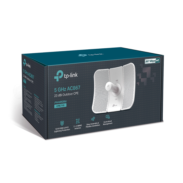 TP-LINK CPE710 5GHz AC 867Mbps 23dBi zunanja CPE dostopna točka - slika 3