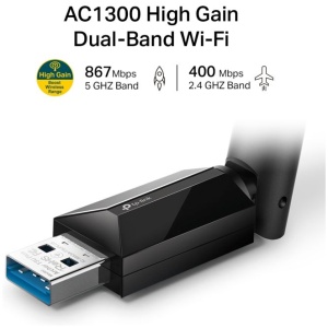 TP-LINK Archer T3U PLUS 1300Mbps Dual Band brezžična USB mrežna kartica