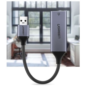 Ugreen USB 3.0 Gigabit Ethernet Adapter mrežna kartica siv - box