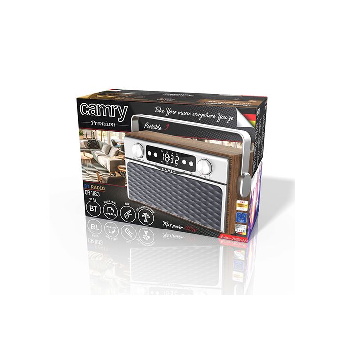 Camry radio in predvajalnik Bluetooth 5.0/FM/USB/AUX/SD - slika 3