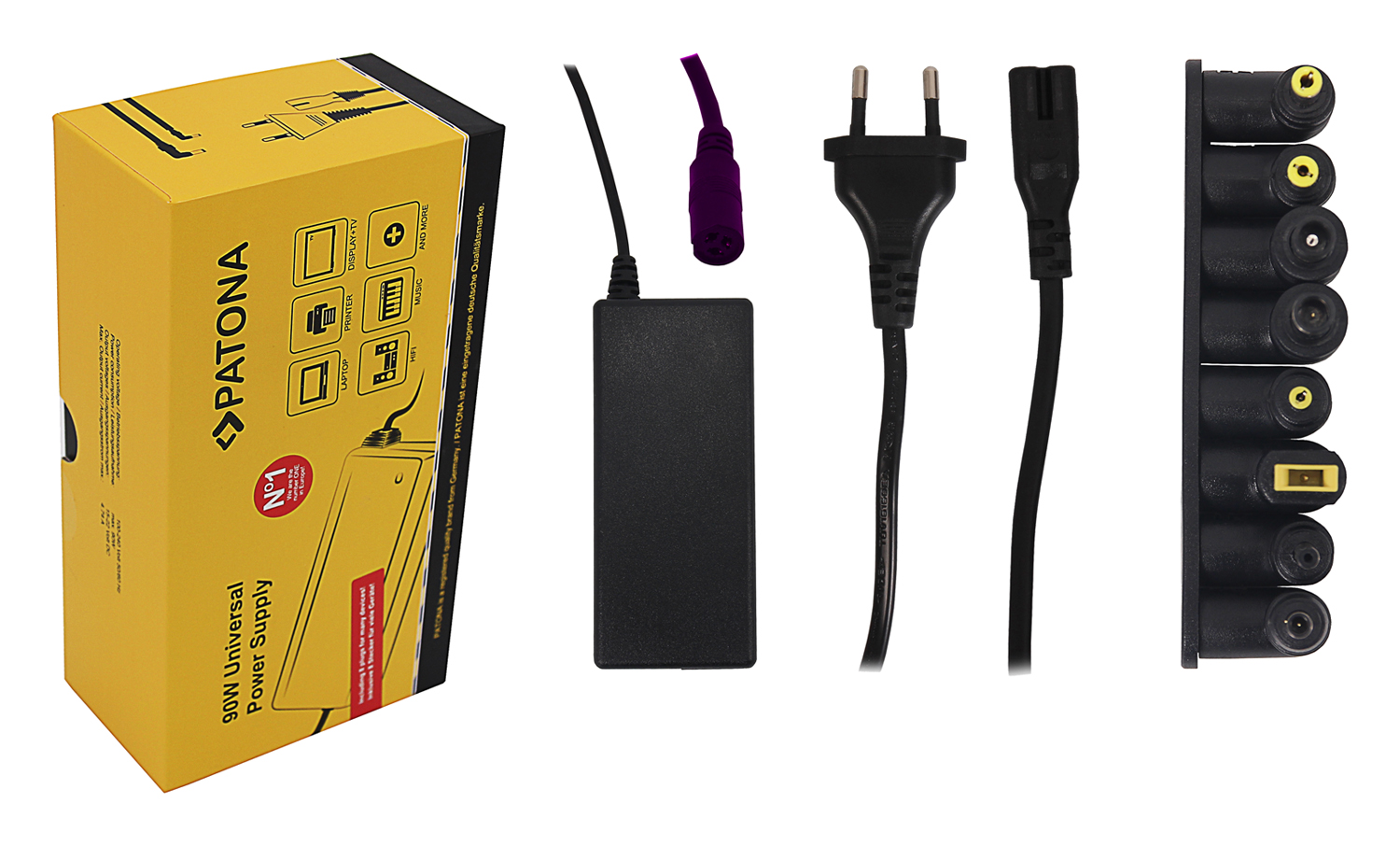 Polnilec za prenosnike, univerzalni, 90W / 18.5V-20V - slika 2