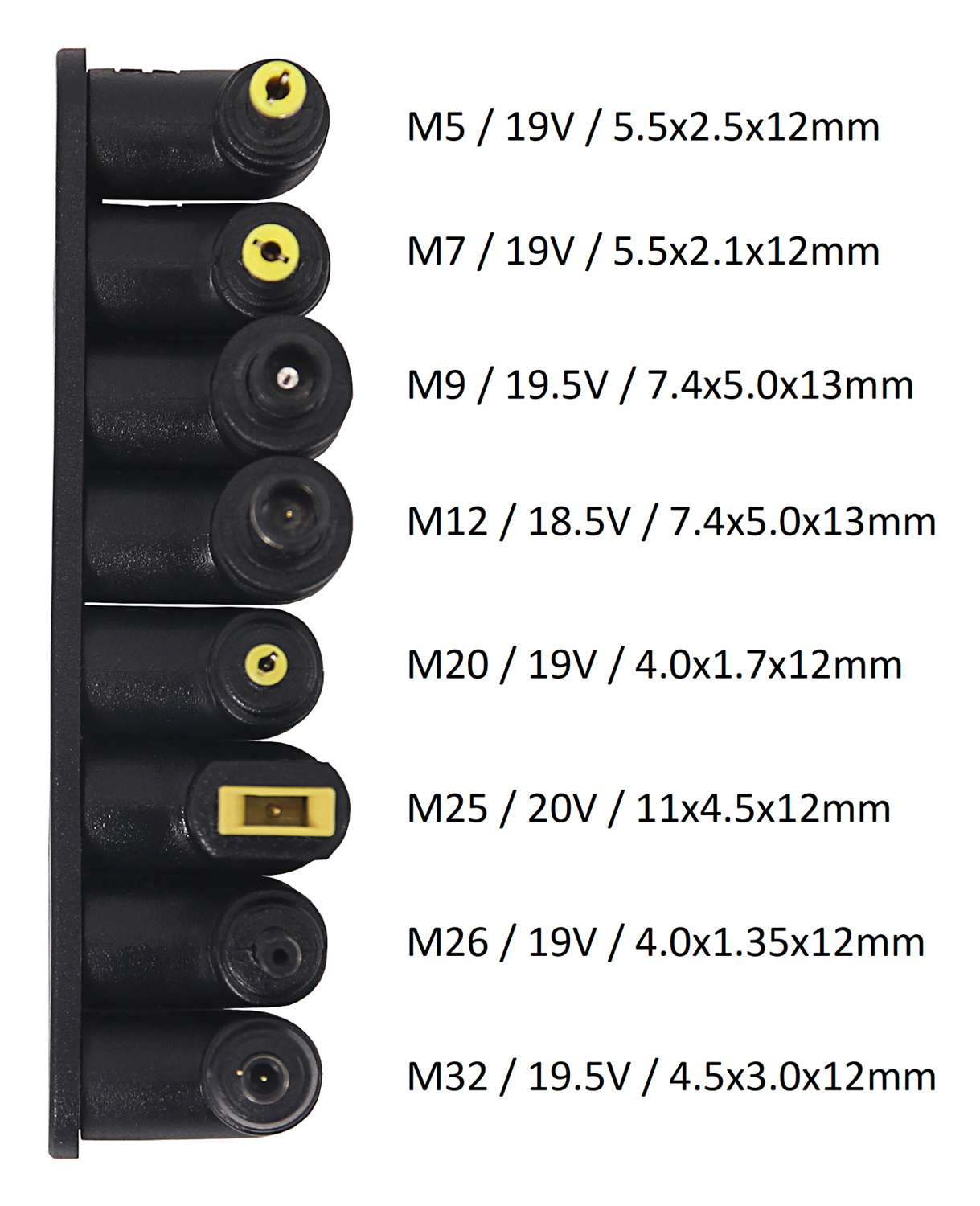 Polnilec za prenosnike, univerzalni, 90W / 18.5V-20V - slika 7