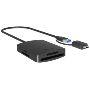 IcyBox IB-CR302-CU3 čitalec kartic USB 3.0 z USB-A in USB-C priključkom | E-specialisti.si