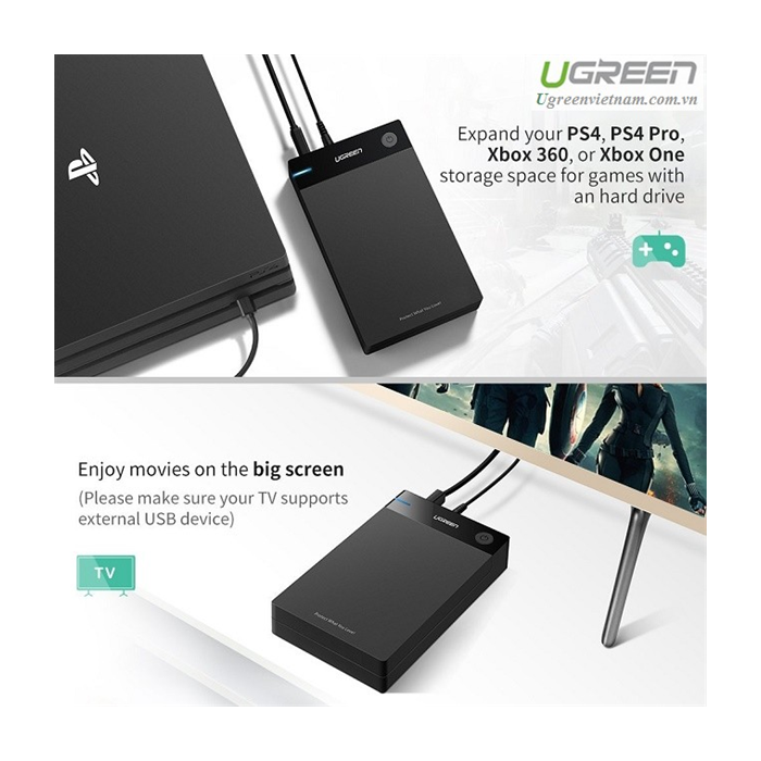 Ugreen 3.5 USB 3.0 na SATA HDD ohišje za disk - box - slika 3