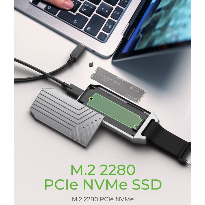 IcyBox IB-1919M-C42 USB4 Gen 3x2 ohišje za M.2 NVMe SSD - slika 4