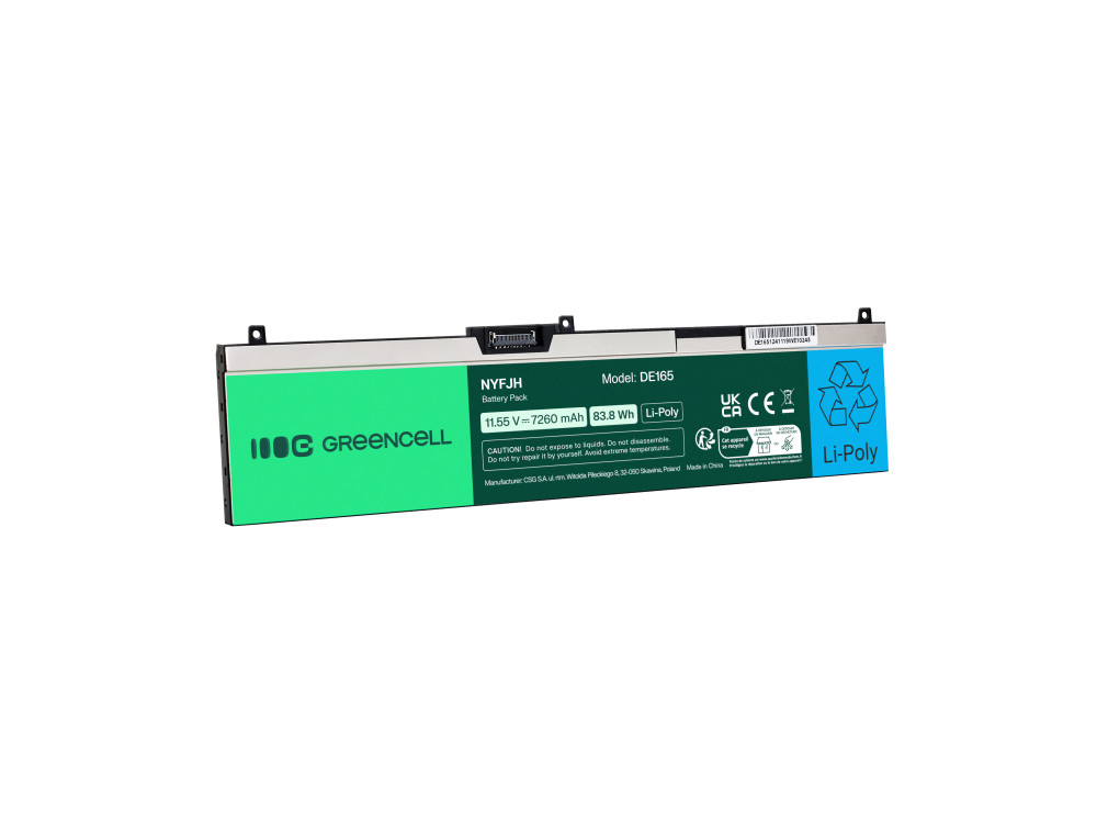 Baterija za Dell Precision 7330 / 7530 / 7540, 11.55 V, 8000 mAh - slika 2