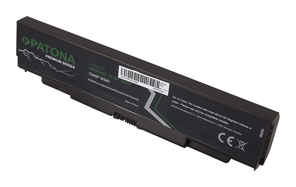 Baterija za Lenovo Thinkpad L440 / L540 / T440p / T540p / W540, 5200 mAh - slika 2