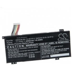 <p><b>Opis:</b><br></p><ul><li>Nadomestna baterija je izdelana po zasnovi in tehnologiji nemškega proizvajalca VHBW, kar zagotavlja odlično kvaliteto<br></li><li>Najsodobnejša tehnologija omogoča veliko ciklov polnjenja in praznjenja<br></li><li>Li-Polymer celice so prijazne okolju, obenem pa zagotavljajo delovanje brez spominskega učinka<br></li><li>Termično stikalo ščiti baterijske celice pred pregrevanjem, prenapolnitvijo in kratkim stikom<br></li><li>Visoka kapaciteta baterije, podaljšan čas delovanja pri mirovanju naprave, zelo počasno samopraznjenje<br></li><li>100% kompatibilnost z originalno baterijo</li><li>Baterijo polnimo z originalnim ali nadomestnim polnilcem</li><li>Certifikati CE in ROHS</li></ul><br><p><b>Originalne oznake:</b><br></p><ul><li>40068133</li><li>GK5CN-00-13-3S1P-0</li><li>GK5CN-00-B-3S1P-0</li></ul><br><p><b>Primerno za:</b></p><div >Medion:</div><div><ul><li>Erazer X6805, Erazer X6805-MD61085, X6807<br></li></ul><br></div><div>Machenike:</div><div><ul><li>F117 Break, F117-B, F117-B1, F117-B2CK, F117-B3, F117-B6, F117-B6Cp, F117-B6D, F117-Break, F117-FP, F117-FP6, F117-FP6R, F117-FP6R2, F117-FP6t, F117-FP7, X8Ti, X8Ti Plus, Mechrevo, Z2 Air</li></ul><br></div><br><b>Lastnosti:</b><ul><li>Proizvajalec: VHBW</li><li>Barva: črna</li><li>Vrsta: Li-Polymer</li><li>Napetost: 11,4 V</li><li>Kapaciteta: 4.000 mAh (45,60 Wh)</li></ul><br>