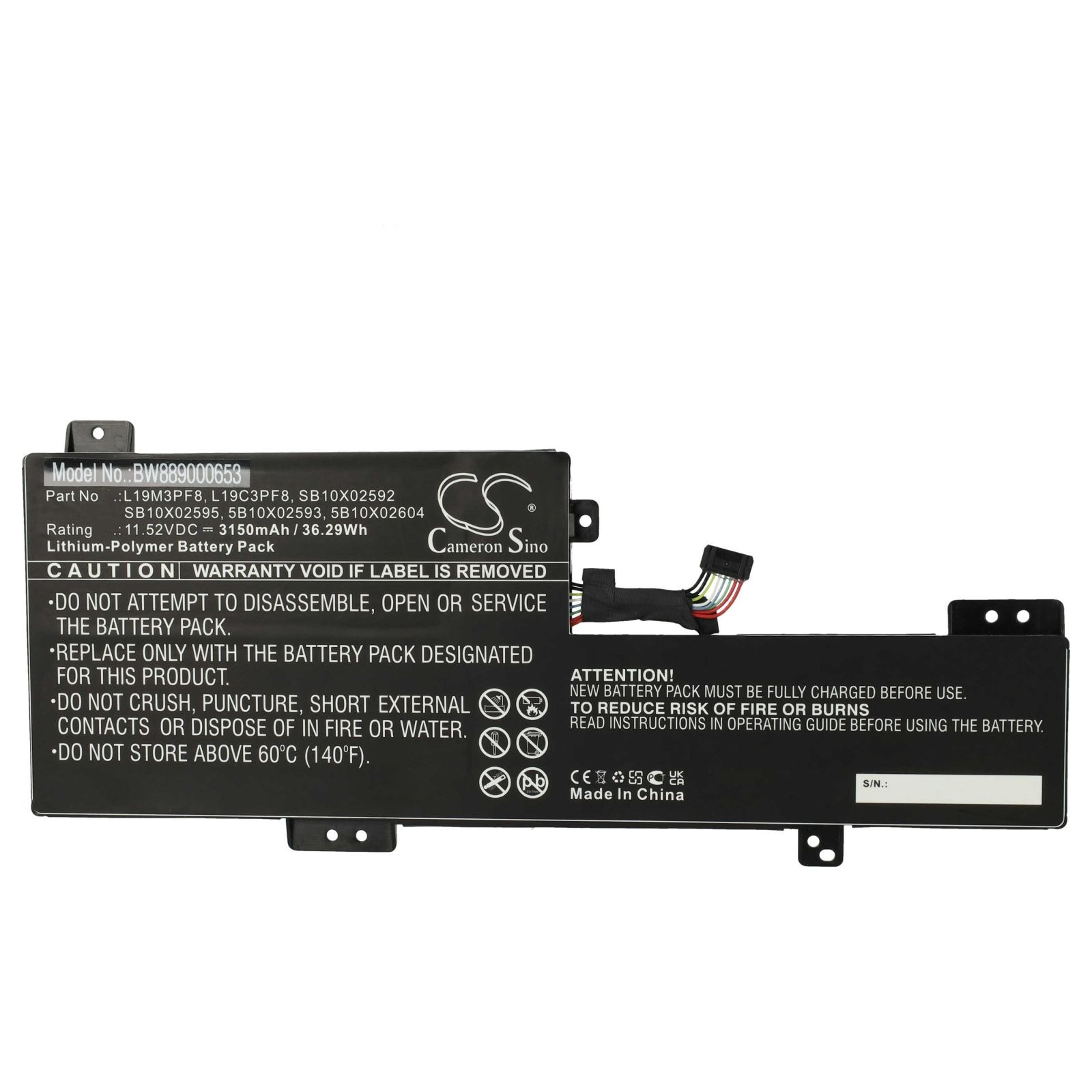 Baterija za Lenovo IdeaPad Flex 3-11ADA05 / Flex 3-11IGL05, 3150 mAh - slika 3