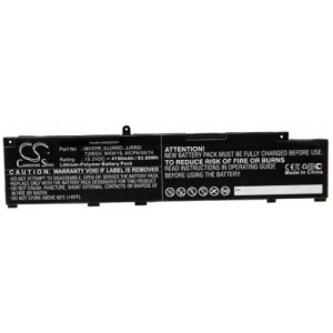 <br><br><p><b>Opis:</b><br></p><ul><li>Nadomestna baterija je izdelana po zasnovi in tehnologiji nemškega proizvajalca VHBW, kar zagotavlja odlično kvaliteto<br></li><li>Najsodobnejša tehnologija omogoča veliko ciklov polnjenja in praznjenja<br></li><li>Li-Polymer celice so prijazne okolju, obenem pa zagotavljajo delovanje brez spominskega učinka<br></li><li>Termično stikalo ščiti baterijske celice pred pregrevanjem, prenapolnitvijo in kratkim stikom<br></li><li>Visoka kapaciteta baterije, podaljšan čas delovanja pri mirovanju naprave, zelo počasno samopraznjenje<br></li><li>100% kompatibilnost z originalno baterijo</li><li>Baterijo polnimo z originalnim ali nadomestnim polnilcem</li><li>Certifikati CE in ROHS</li></ul><br><br><p><b>Originalne oznake:</b></p><ul><li>0JJRRD</li><li>4ICP6/55/74</li><li>72WGV</li><li>JJRRD</li><li>MV07R</li><li>M4GWP<br></li><li>W5W19</li><li>P89F001</li></ul><br><p><b>Primerno za:</b></p><p>Dell:</p><ul><li>G3 15 3790 , G3 15 3590, G3 15 3779 </li><li>G5 5587, G5 5590, G5 5500, G5 5505 </li><li>G7 7590, G7 7790</li></ul><br><br><b>Lastnosti:</b><ul><li>Proizvajalec: VHBW</li><li>Barva: črna</li><li>Vrsta: Li-Polymer</li><li>Napetost: 15,2 V</li><li>Kapaciteta: 4.150 mAh (63,08 Wh)</li></ul><br>