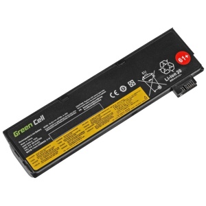 <br><p><b>Opomba:</b><br></p><ul><li><b>Ta baterija ima večjo kapaciteto od originalne baterije in se njene dimenzije zato lahko nekoliko razlikujejo od originalnih. Običajno baterija štrli iz prenosnika za kakšen centimeter na spodnji ali zadnji strani prenosnika. Če vas zanimajo točne dimenzije baterije, vas prosimo, da nas pred nakupom kontaktirate.</b></li></ul><br><b>Opis:</b><br><ul><li>Nadomestna baterija je izdelana po zasnovi in tehnologiji proizvajalca Green Cell, kar zagotavlja odlično kvaliteto<br></li><li>Najsodobnejša tehnologija omogoča veliko ciklov polnjenja in praznjenja<br></li><li>Li-Ion celice so prijazne okolju, obenem pa zagotavljajo delovanje brez spominskega učinka<br></li><li>Termično stikalo ščiti baterijske celice pred pregrevanjem, prenapolnitvijo in kratkim stikom<br></li><li>Visoka kapaciteta baterije, podaljšan čas delovanja pri mirovanju naprave, zelo počasno samopraznjenje<br></li><li>100% kompatibilnost z originalno baterijo</li><li>Baterijo polnimo z originalnim ali nadomestnim polnilcem</li><li>Certifikati CE in ROHS</li></ul><br><br><p><b>Originalne oznake:</b><br></p><ul><li>01AV422</li><li>01AV423</li><li>01AV424</li><li>01AV425</li><li>01AV426</li><li>01AV427</li><li>01AV428</li><li>01AV452</li><li>01AV490</li><li>01AV491</li><li>01AV492</li><li>SB10K97563<br></li><li>SB10K97579</li><li>SB10K97580<br></li><li>SB10K97581</li><li>SB10K97582</li><li>SB10K97584</li><li>SB10K97585</li><li>SB10K97597</li><li>4X50M08810</li><li>4X50M08812</li><li>ThinkPad Battery 61+<br></li></ul><br><p><b>Primerno za:</b></p><p>Lenovo:</p><ul><li>Thinkpad T470, Thinkpad T570, Thinkpad T480, Thinkpad T580, Thinkpad A465, Thinkpad A475, Thinkpad T25, Thinkpad P51S, Thinkpad P52S, 20H90038CD, 20H9003ACD, 20H9003BCD, 20H9A001CD, 20H9A009CD</li></ul><br><b>Lastnosti:</b><ul><li>Proizvajalec: Green Cell</li><li>Barva: črna</li><li>Vrsta: Li-Ion</li><li>Napetost: 11,1 V</li><li>Kapaciteta: 4.400 mAh (48,84 Wh)</li></ul><br>