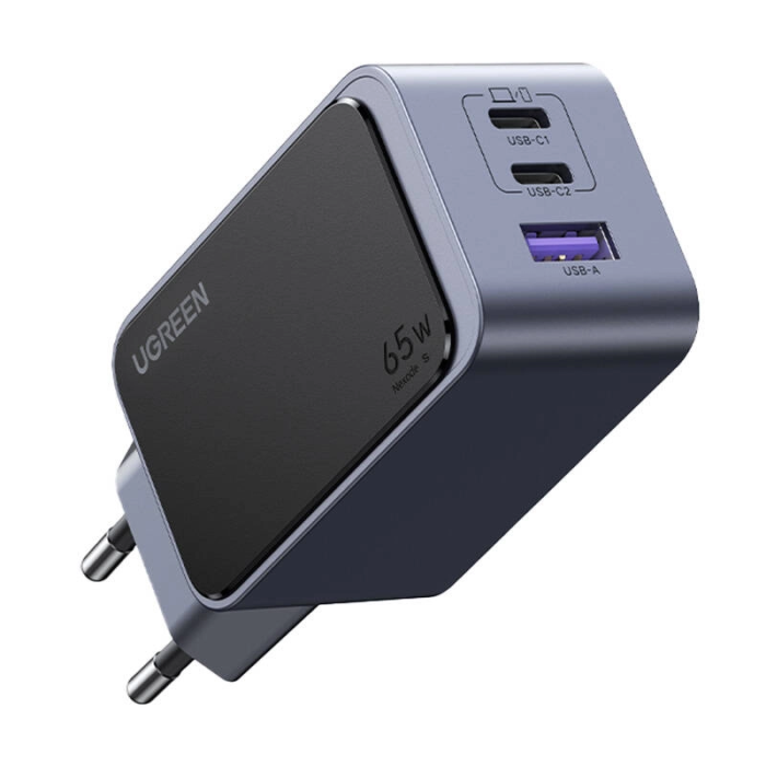 Ugreen Nexode S 65W 2x USB-C + 1x USB-A polnilec - slika 2