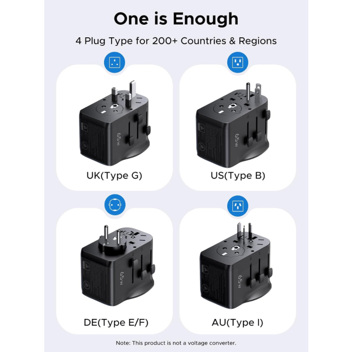 Ugreen 65W univerzalni potovalni adapter - slika 2