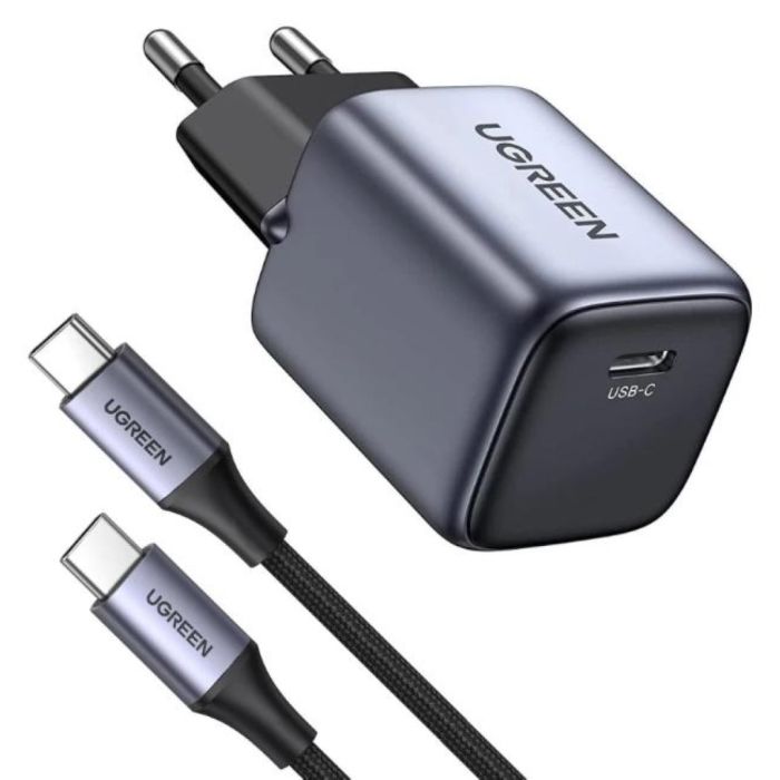 Ugreen Nexode 30W USB C Polnilnik GaN II s priloženim USB-C 60W 1M kablom - slika 2