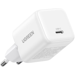 Ugreen 30W USB-C GaN hitri polnilec - bel