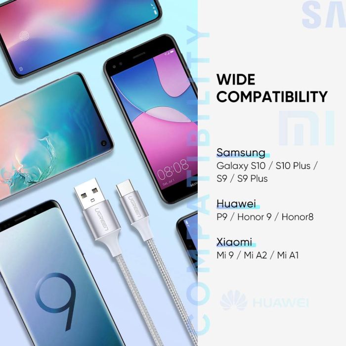 UGREEN USB 2.0 A na USB-C kabel 0.25m (bel) - polybag - slika 3